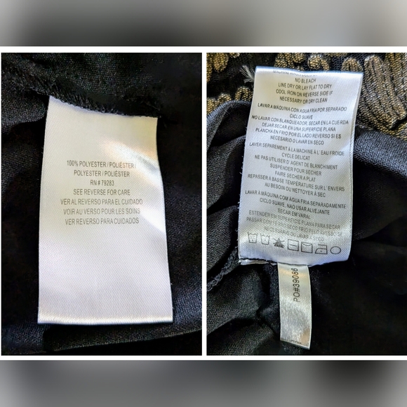 Alex Evenings/David's Bridal, Champagne-Black, Embroidered, Tulle Godets, Sz. 16 - Picture 9 of 15